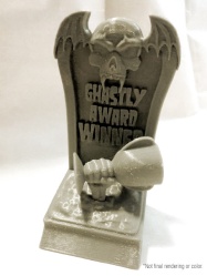 ghastly awards trophy mockup